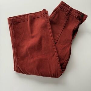 High Waisted Cropped Flare Jeans
